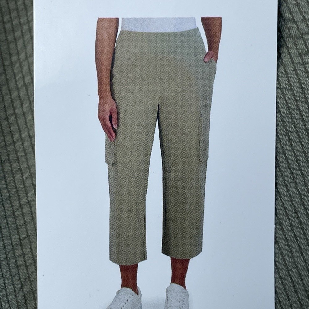 Sage Collective Women's S Cargo Pants Green Polyester a1770